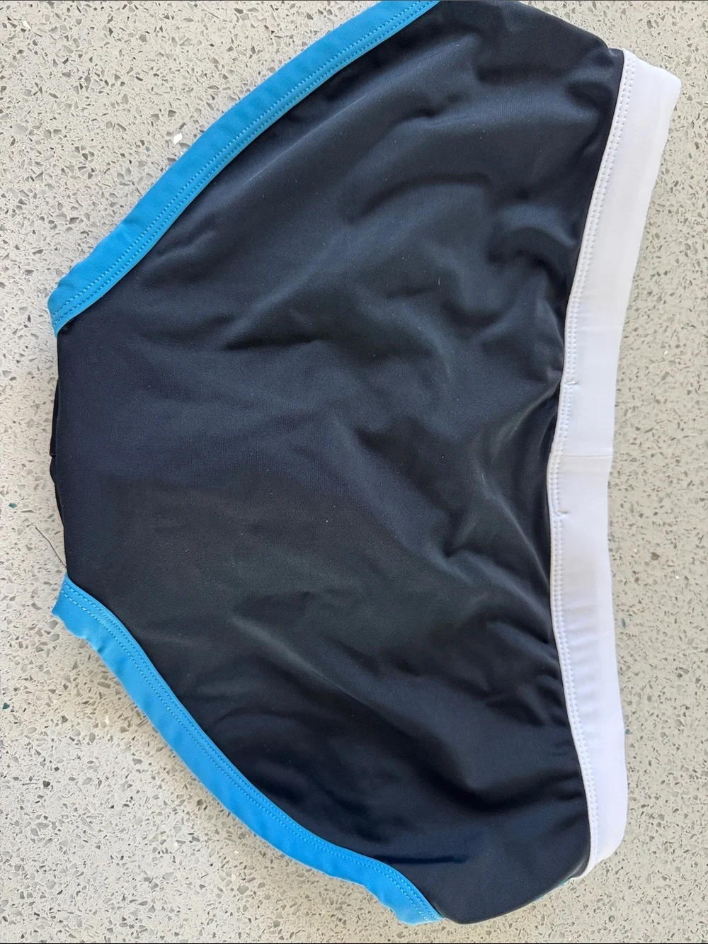 Addicted Men's Black & Light Blue Swim Briefs
